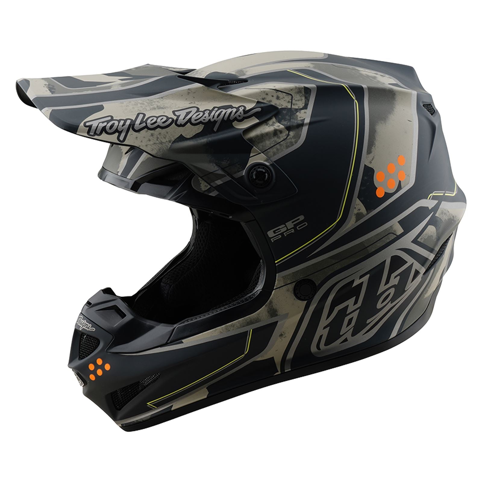 Troy Lee Designs Spring 2025 MX Helmet GP PRO Trooper Black Caper
